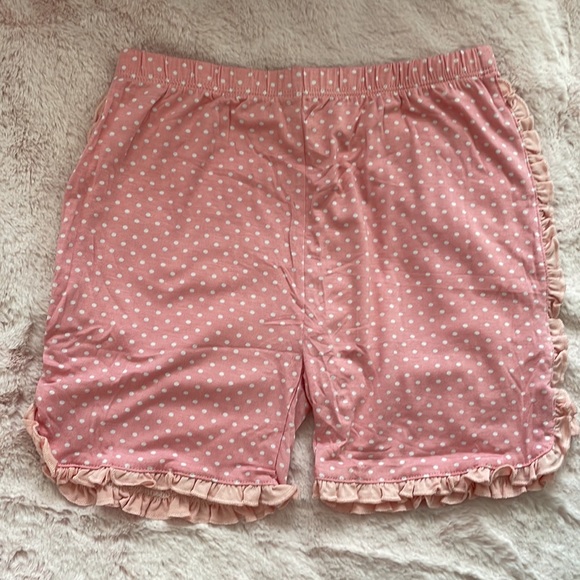 NWT Posh Peanut Ruffled Short Sleeve Ruffled Short Pajamas Set - Picture 3 of 7